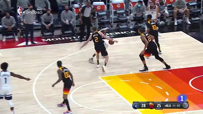 Ricky Rubio se reivindica ante Utah Jazz