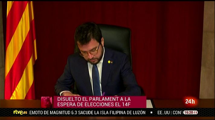 El Parlament de Cataluña, disuelto y convocadas elecciones