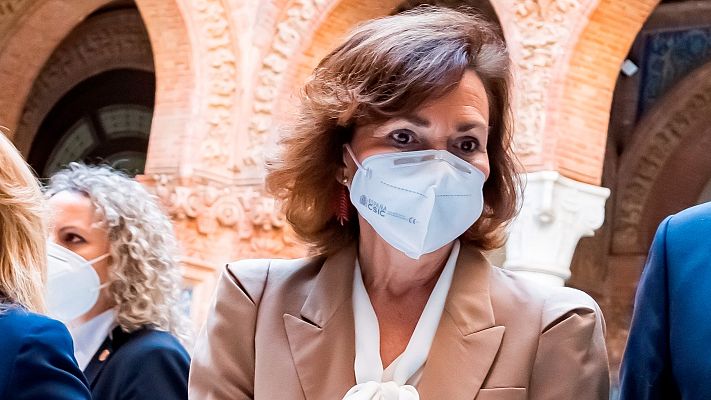 Telediario 1 - Calvo recuerda que la opinión de la Fiscalía sobre un indulto a presos del 'procés' no es vinculante