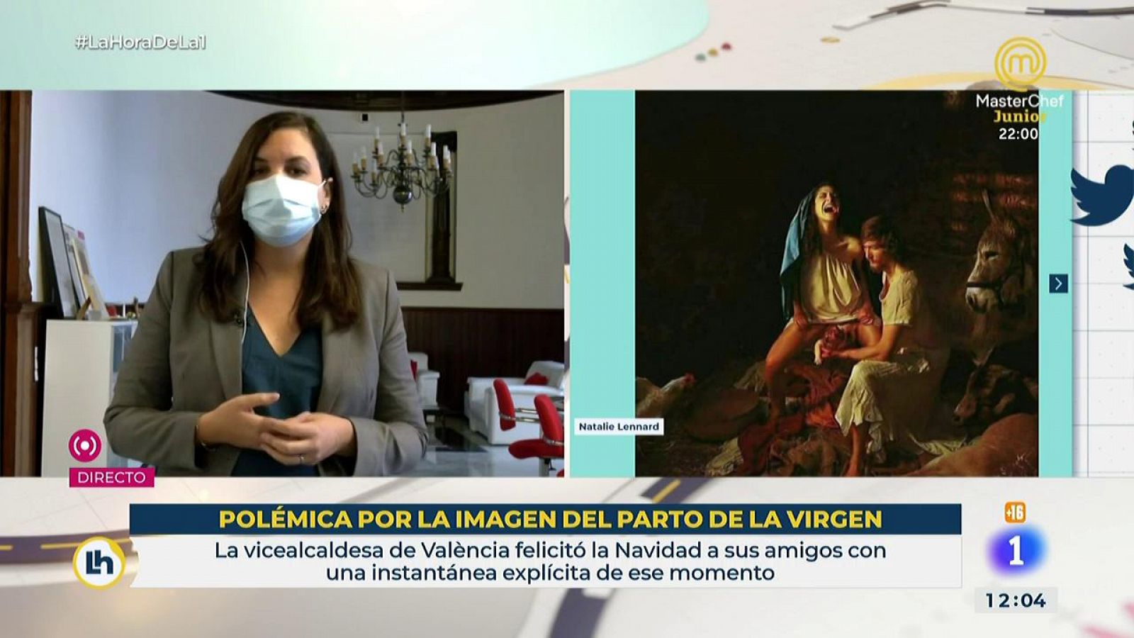 La vicealcaldesa de Valencia sobre la imagen del parto de la Virgen: "Tenemos que hacer mucha pedagogía"