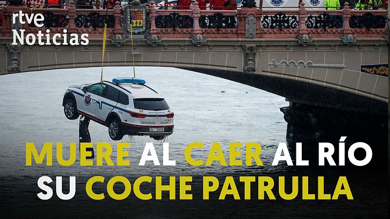 Muere un ertzaina tras caer al río el coche patrulla que conducía en Donostia