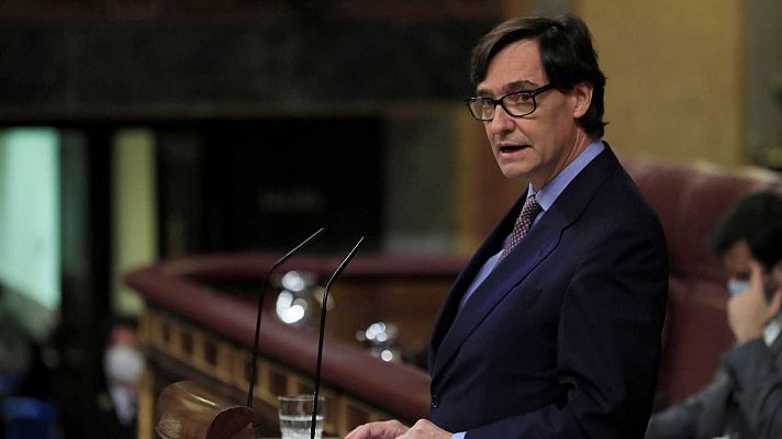 Telediario 1 - La salida de Illa del Ministerio de Sanidad en plena pandemia indigna a la oposición