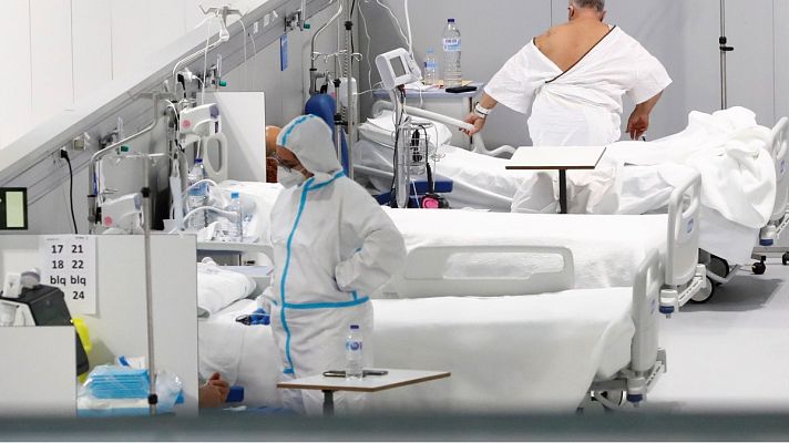 Telediario 1 - Los sanitarios dicen adiós al 2020 con un aumento en la presión hospitalaria