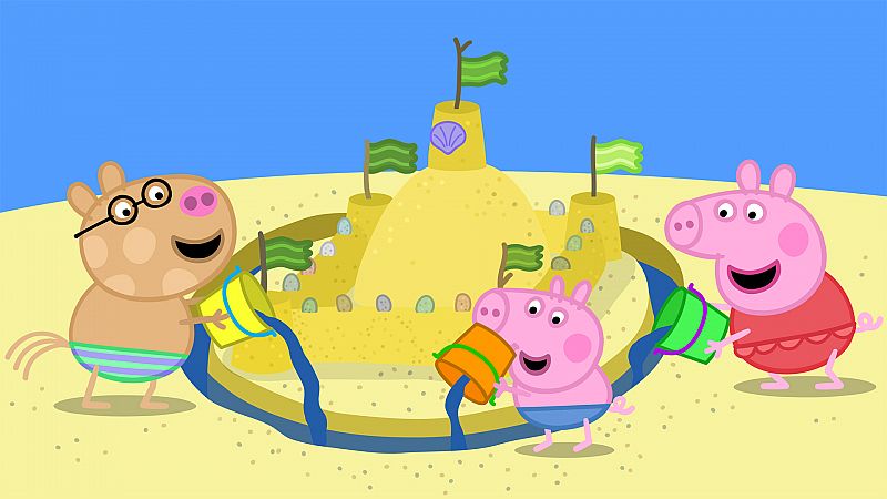 Peppa Pig en inglés - The sandcastle - RTVE.es - Peppa Pig en inglés | Ver