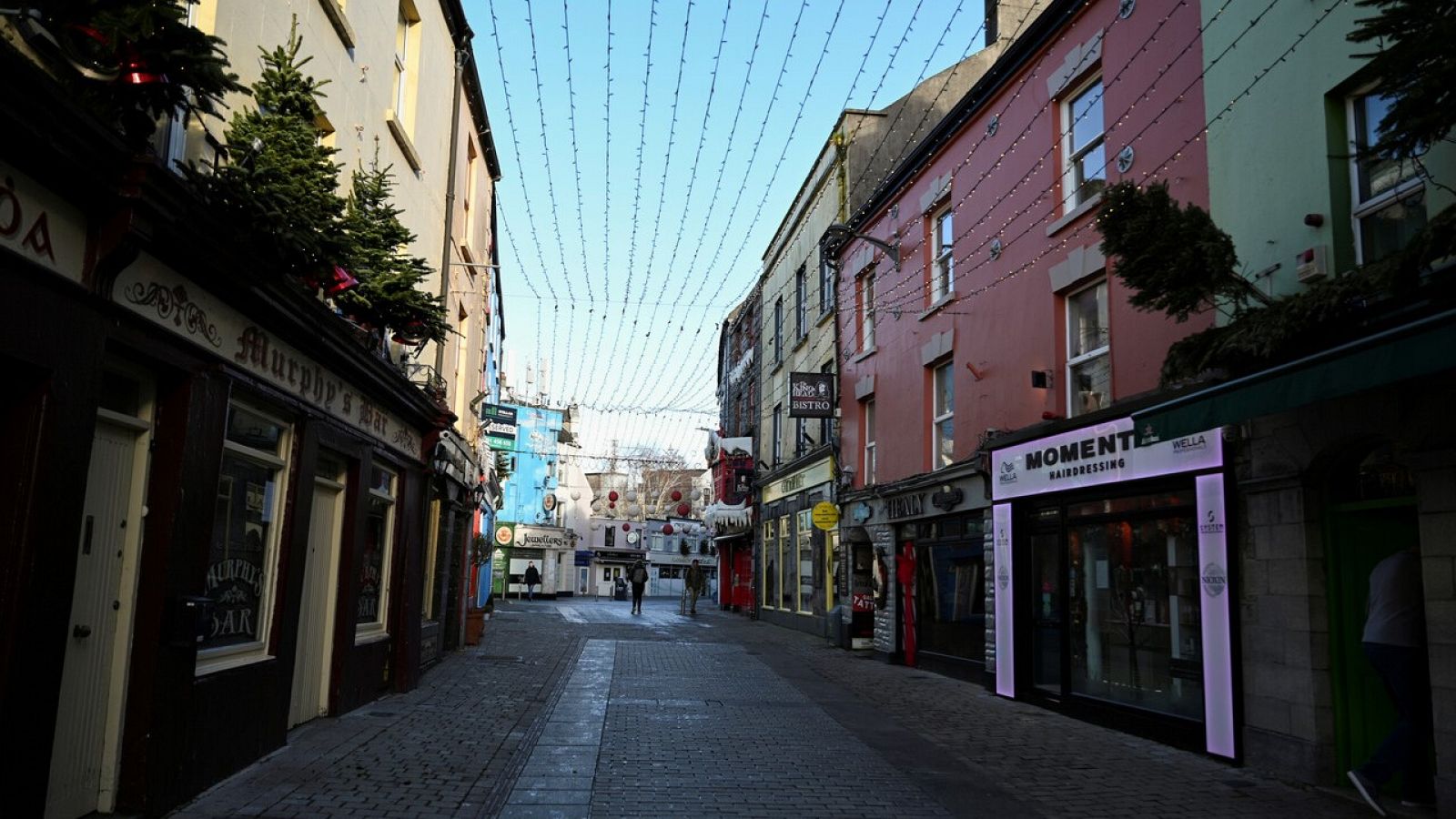 Calles vacías en una Irlanda nuevamente confinada