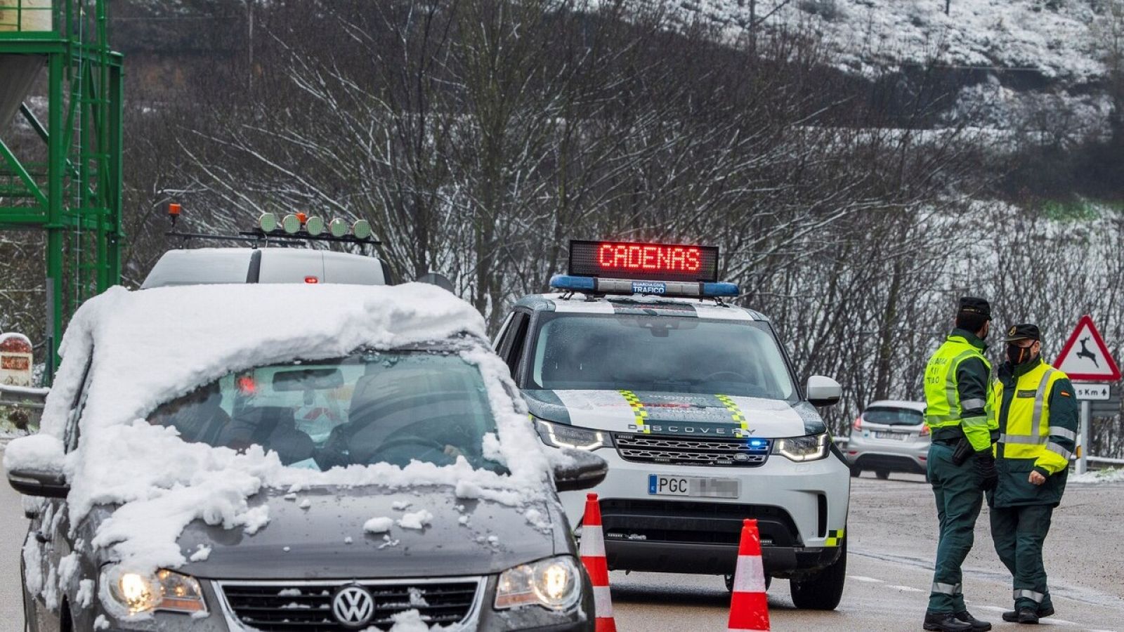 La nieve y el frio, protagonistas del primer fin de semana del año