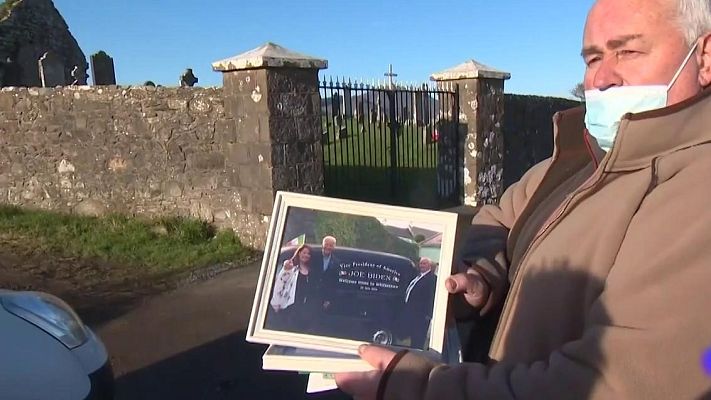 Telediario 1 - Los orígenes irlandeses de Joe Biden