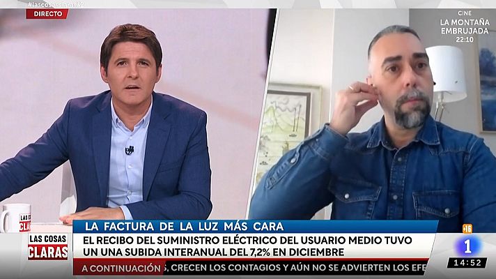 Las cosas claras - El precio de la luz en España sube un 7,3% en diciembre tras 19 meses de bajada