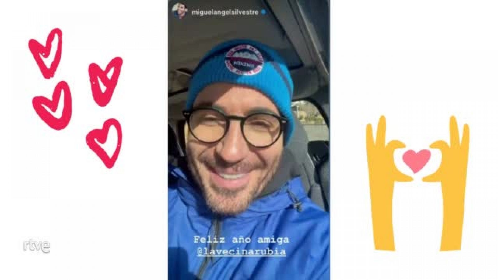 Miguel Ángel Silvestre invita a La Vecina Rubia a tomar un café