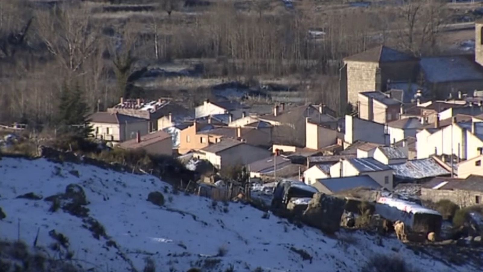 Así convive con el frío extremo el pueblo abulense de Riofrío