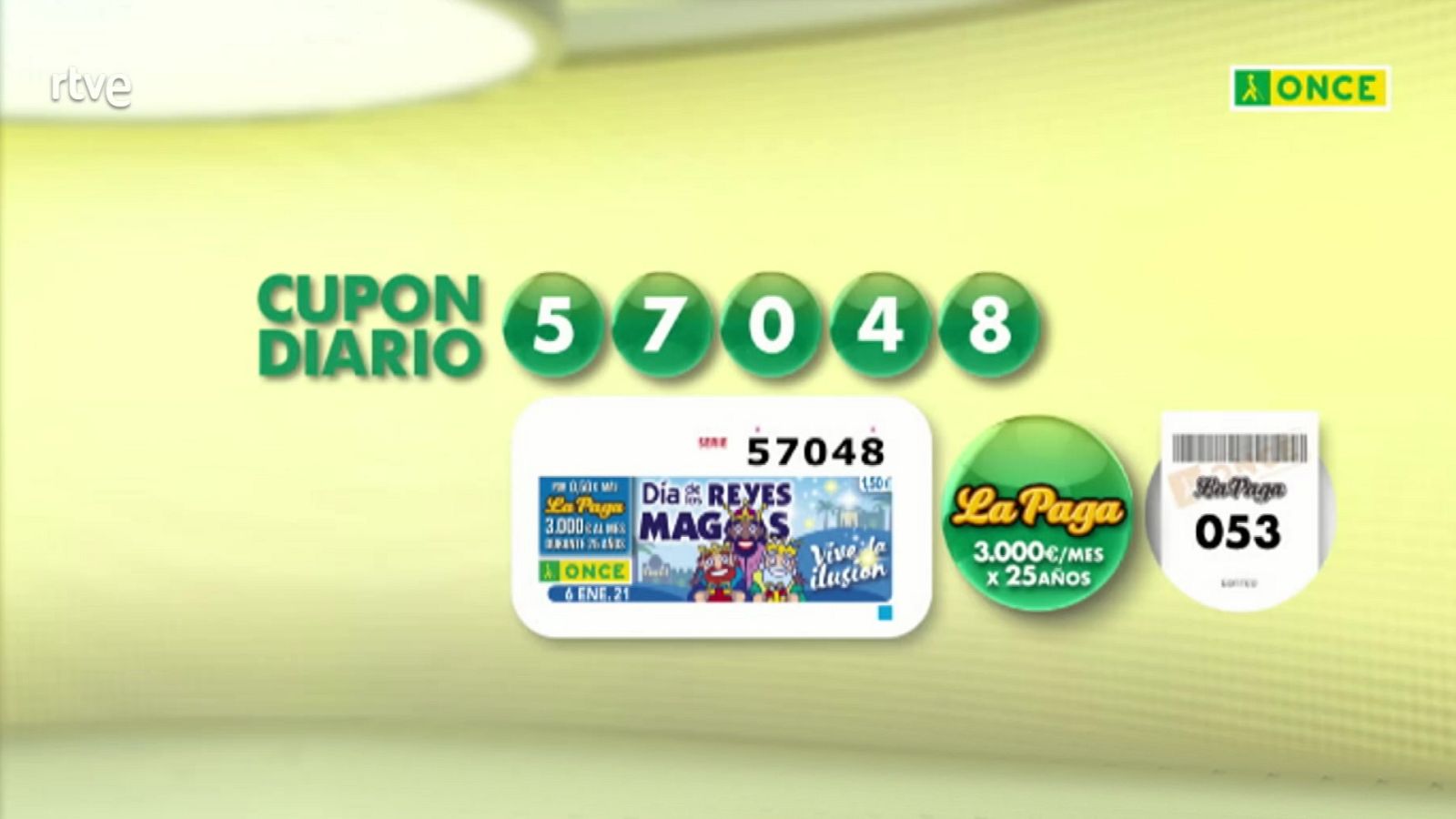 Sorteo ONCE - 06/01/21 - ver ahora