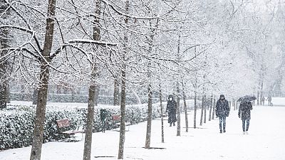 La nieve cubre de blanco gran parte de Espaa, sobre todo el centro y sureste pennsular