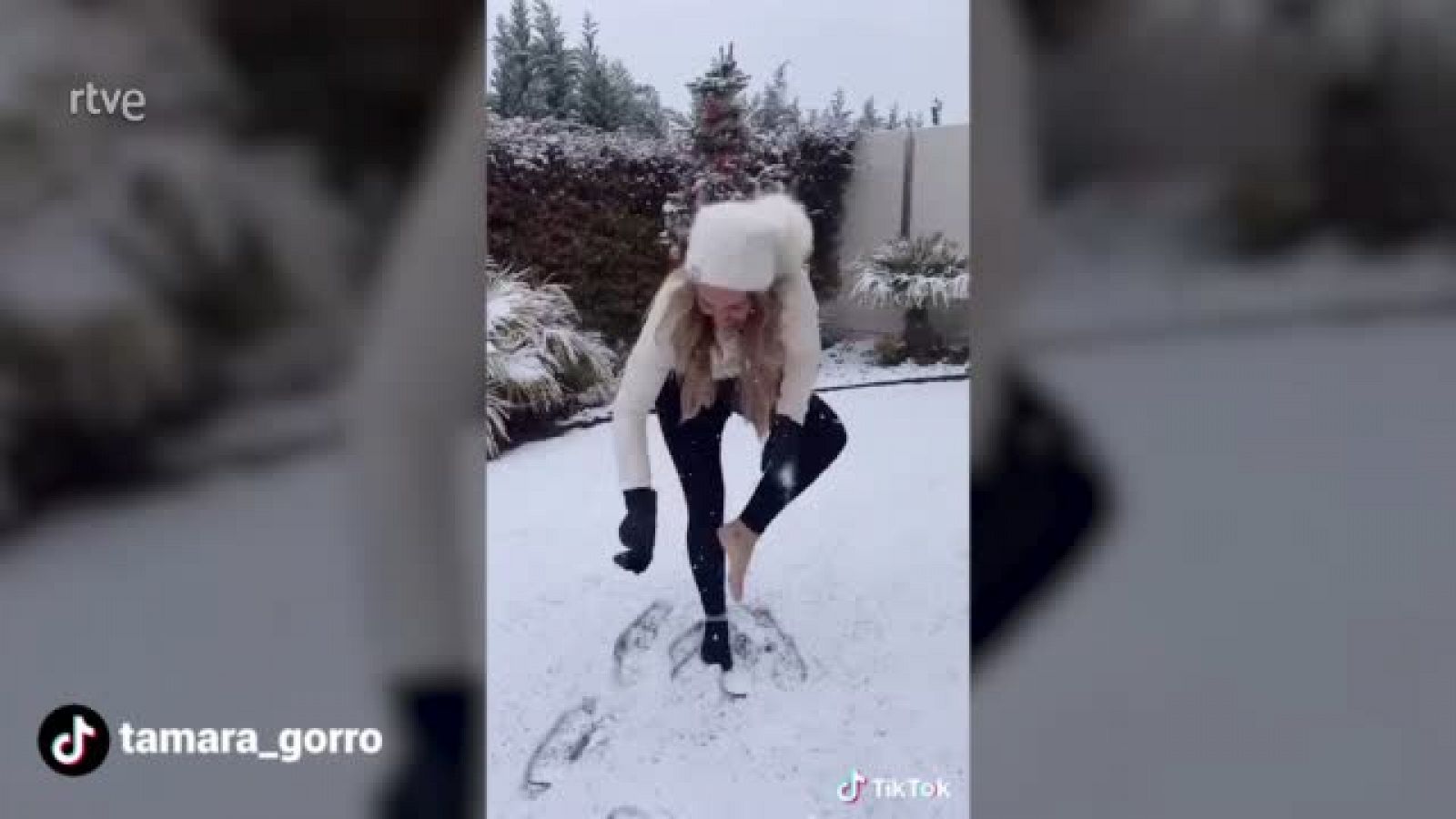 Tamara Gorro realiza el reto de TikTok