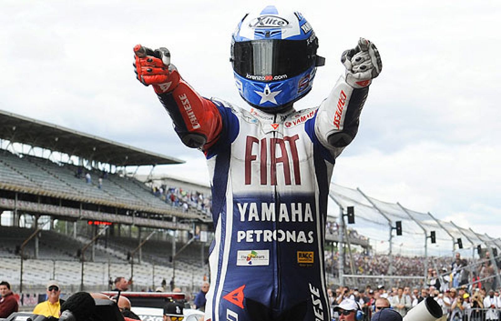 La cara más divertida del Gran Premio de Indianápolis.