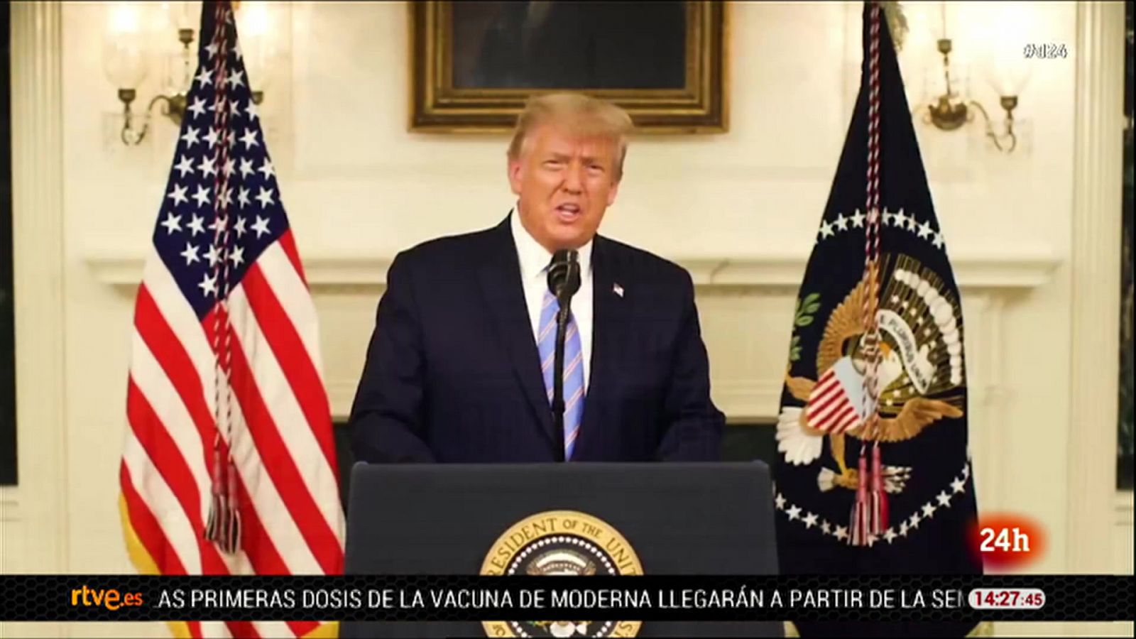 Trump reconoce su derrota electoral y dice a sus seguidores que "pagarán" por el asalto al Capitolio