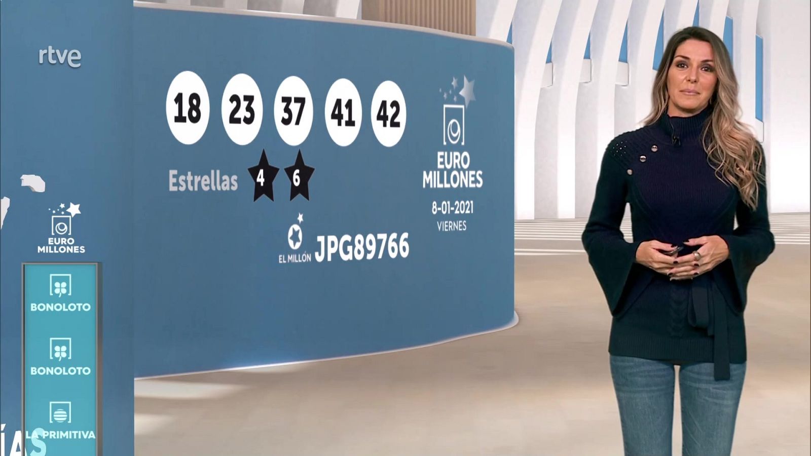 Bonoloto + EuroMillones - 08/01/21 - ver ahora