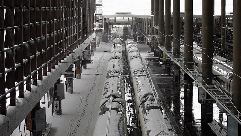 Madrid reanuda la circulación de trenes tras el temporal Filomena