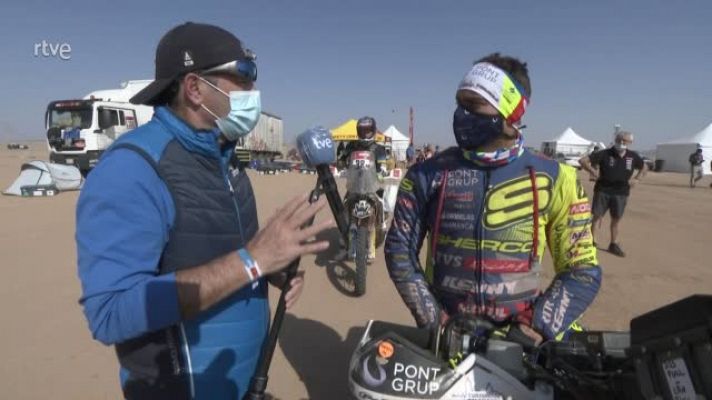 Dakar 2021 | Lorenzo Santolino: "El ritmo es muy alto"