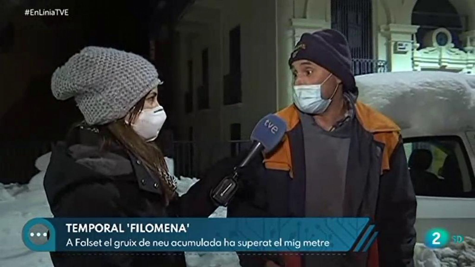 Les conseqüències del temporal Filomena a Catalunya | En Línia - RTVE Catalunya