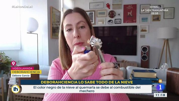 La hora de La 1 - Deborah Ciencia desmiente el vídeo de la 'nieve de plástico'