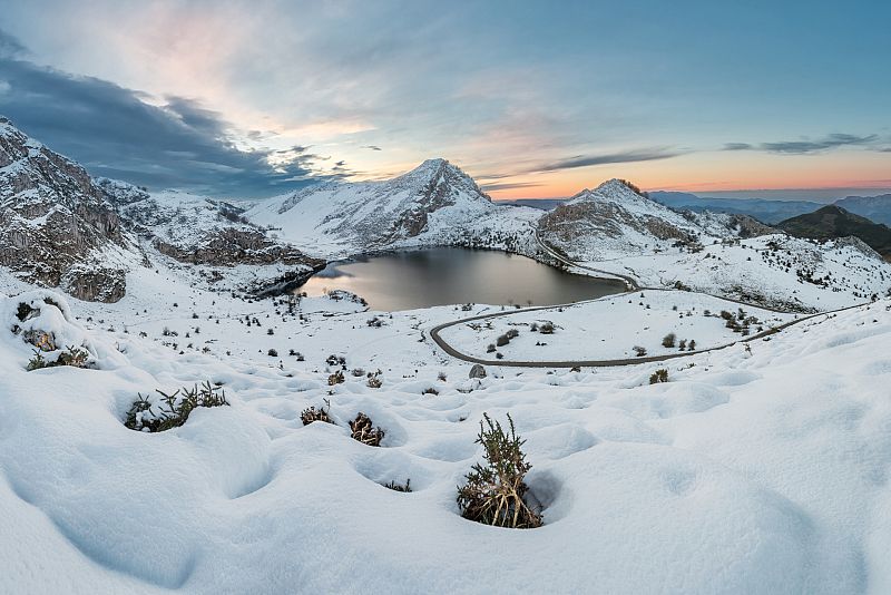 Asturias y el mágico paisaje nevado de somiedo
