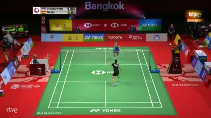 Bádminton - Carolina Marín arrolla a Chochuwong