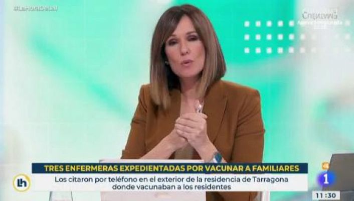 La hora de La 1 - Tres enfermeras expedientadas por derivar vacunas a sus fami
