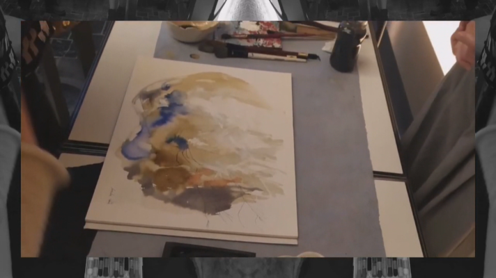 Informativo de Madrid - La acuarelista Araceli García explica su proceso creativo