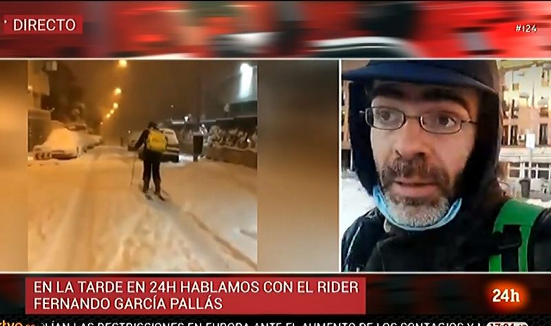 La mayoría de las calles de Madrid siguen bloqueadas: "Aquí nos caemos todos"