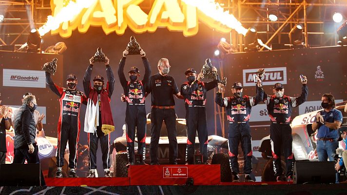 Telediario 1 - Dakar 2021 | Peterhansel y Benavides, campeones del Dakar 2021