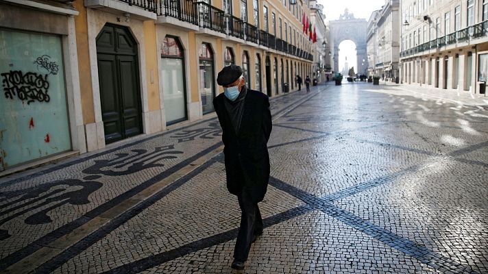 Telediario 1 - Francia y Portugal endurecen las restricciones ante el aumento de los contagios