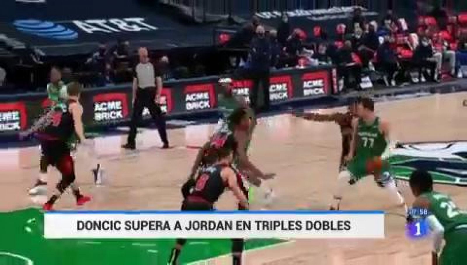 NBA | Luka Doncic supera a Michael Jordan al sumar su triple doble número 29