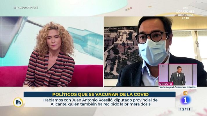 La hora de La 1 - Políticos que se vacunan de la Covid -19