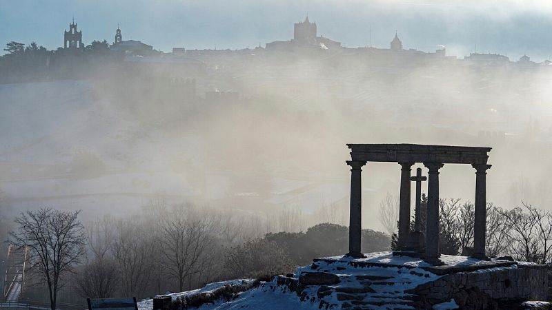 Lluvias fuertes en el oeste de Galicia y heladas en amplias zonas