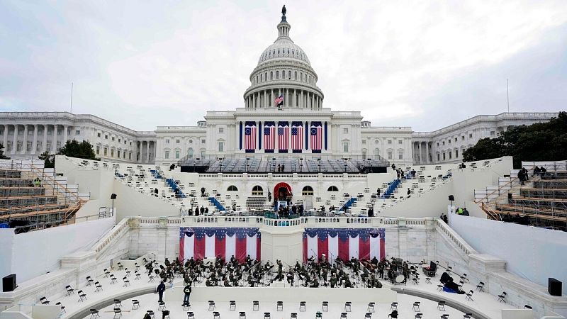 Biden tomará posesión en una ceremonia atípica, sin Trump y con Washington blindada