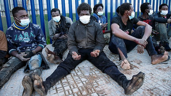87 migrantes han entrado en Melilla saltando la valla