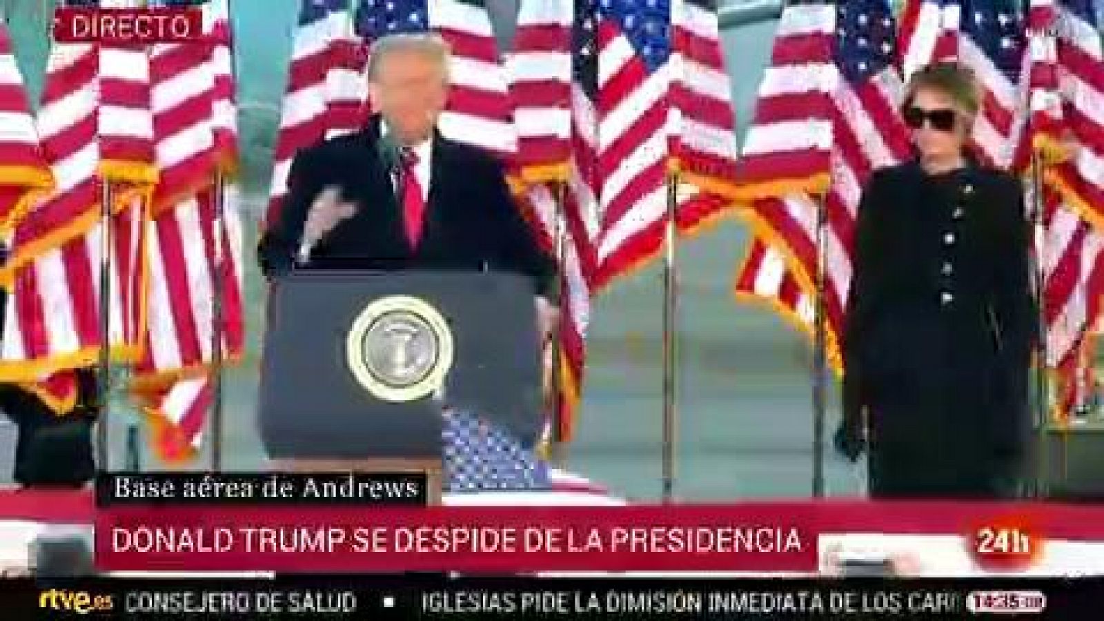 Trump en su discurso de despedida: "Volveremos de alguna forma"