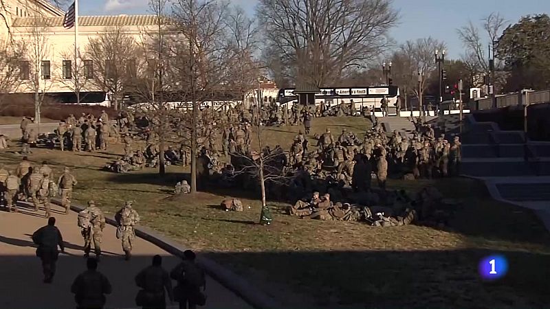Controles militares y por la COVID-19 y acceso muy restringido para seguir la toma de posesión de Biden