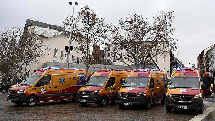 Telediario 1 - Varios heridos tras una explosión en un edificio del centro de Madrid