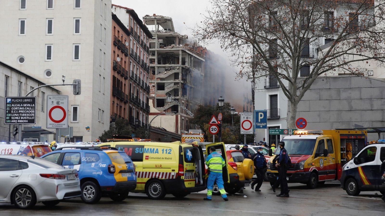 La explosión en Madrid no deja heridos en la residencia cercana