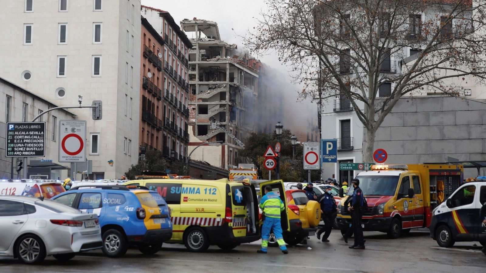 La explosión en Madrid no deja heridos en la residencia cercana: "Están todos bien"