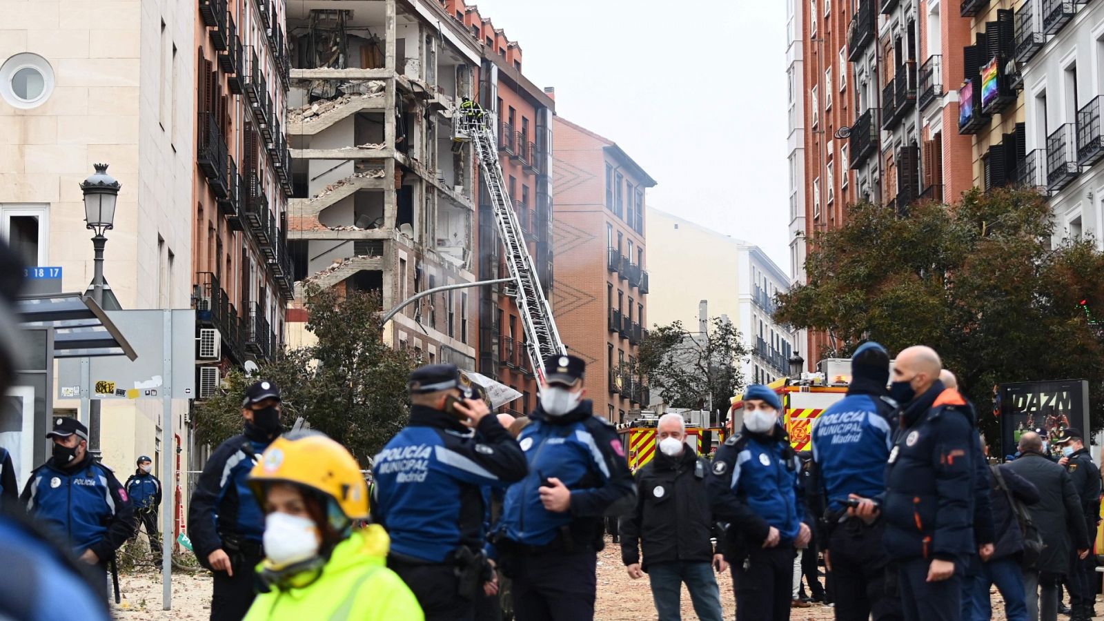 Testigos de la explosión en Madrid relatan lo sucedido