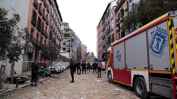 Al menos tres muertos y varios heridos tras la explosión de un edificio en el centro de Madrid
