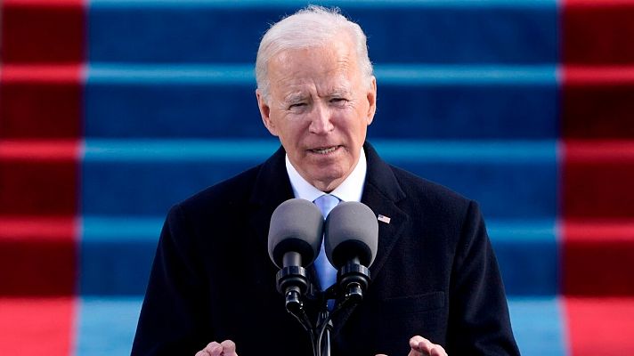 Biden llama a la "unidad" en su primer discurso como presidente de Estados Unidos
