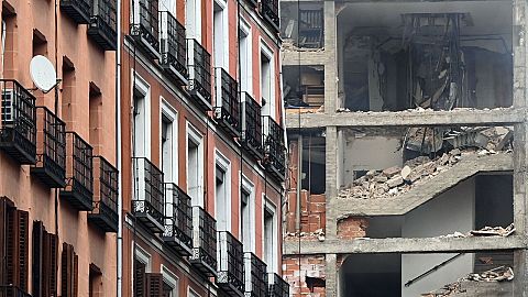Vecinos y testigos, en shock tras la explosión de un edificio del centro de Madrid