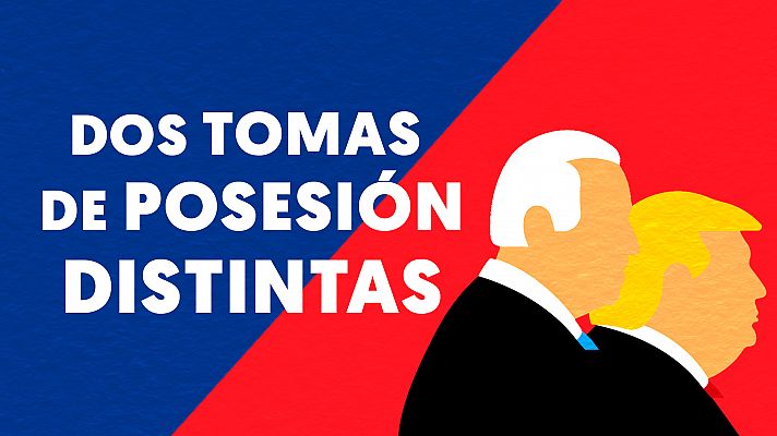 Biden y Trump: dos tomas de posesión distintas