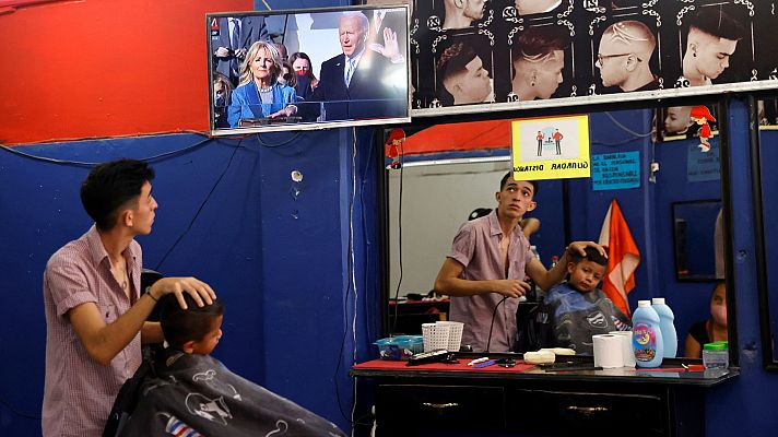 Telediario 1 - Los migrantes, a la espera de los planes de Biden
