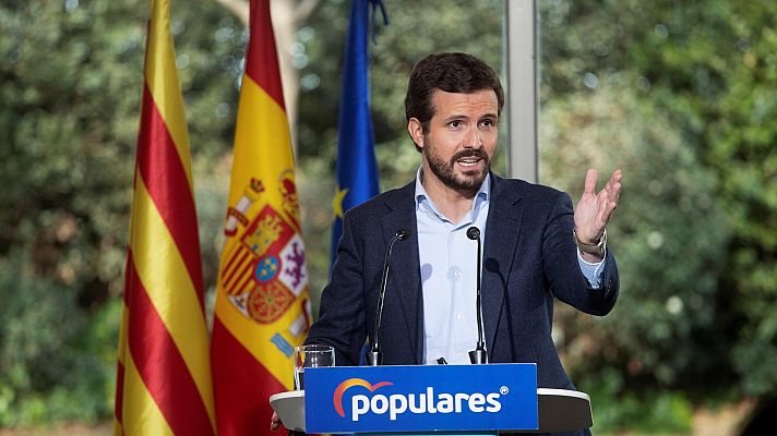 Casado denuncia que Sánchez e Illa estén de campaña en Cataluña y no tomen medidas contra la pandemia