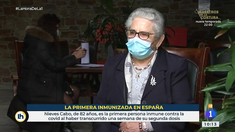 Nieves Cabo, primera persona inmune contra el coronavirus