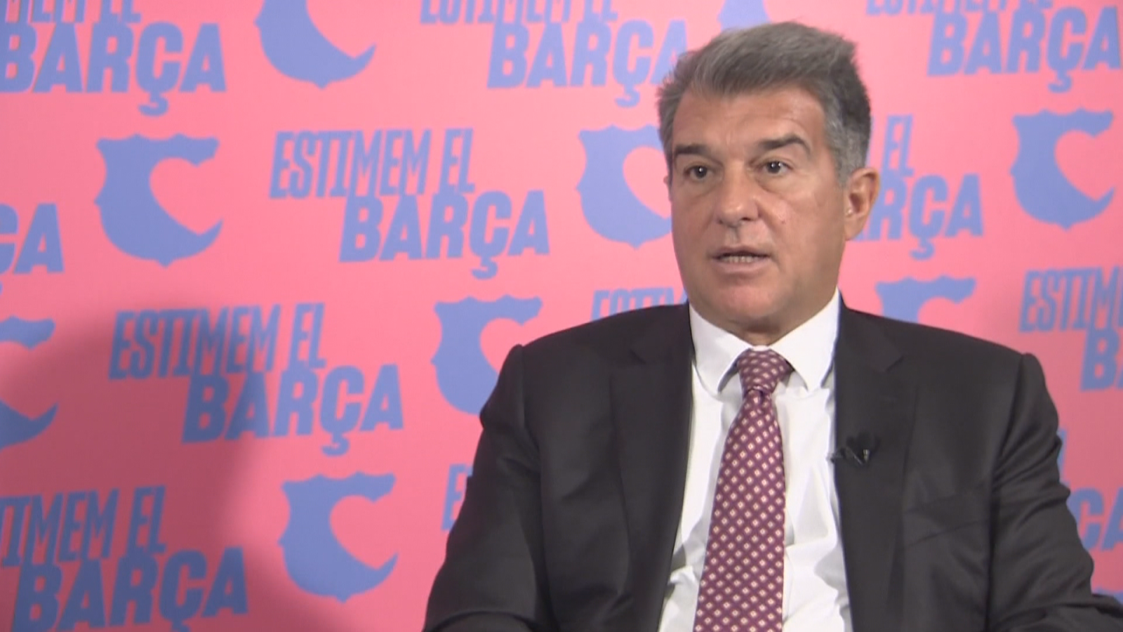 Laporta en RTVE: "Vamos a las elecciones con moral ganadora, pero no me siento favorito"